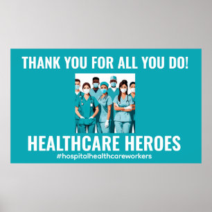 Danke HealthCare Heroes Nurse Doctor Poster