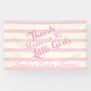 Danke Heaven für kleine Mädchen, Baby Shower Banne Banner