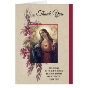 Danke heiliges Herz von Jesus-Blumen