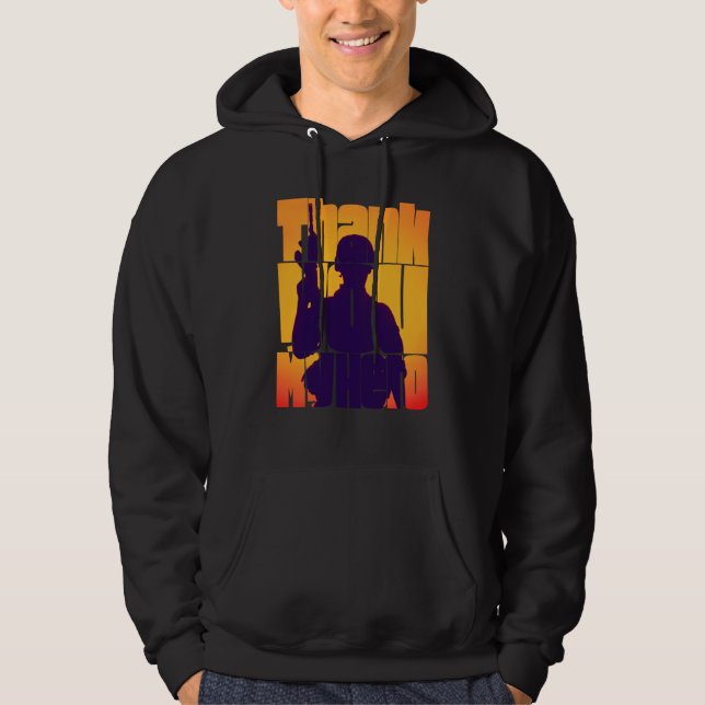 Danke Held Militärveteran Hoodie (Vorderseite)