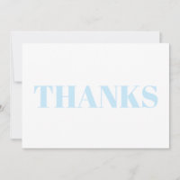 Danke, hellblau, moderne Karte