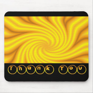 Danke helles Gelb Mousepad