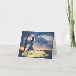 DANKE Hochzeits-Bürsten-Anschlag-Gold| FOTO