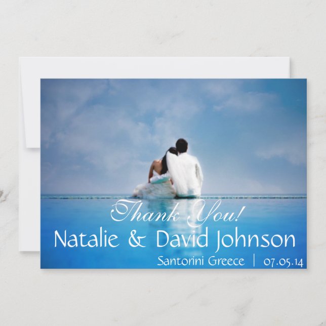 DANKE HOCHZEITS-KARTEN (Vorderseite)