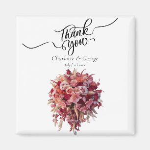 Danke Hochzeitsstrauß Blumen Hochzeitsgunst Magnet