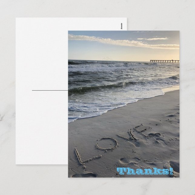 Danke Holiday Postcard Feiertagspostkarte (Vorne/Hinten)