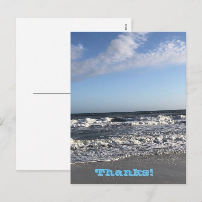 Danke Holiday Postcard Feiertagspostkarte (Vorne/Hinten)