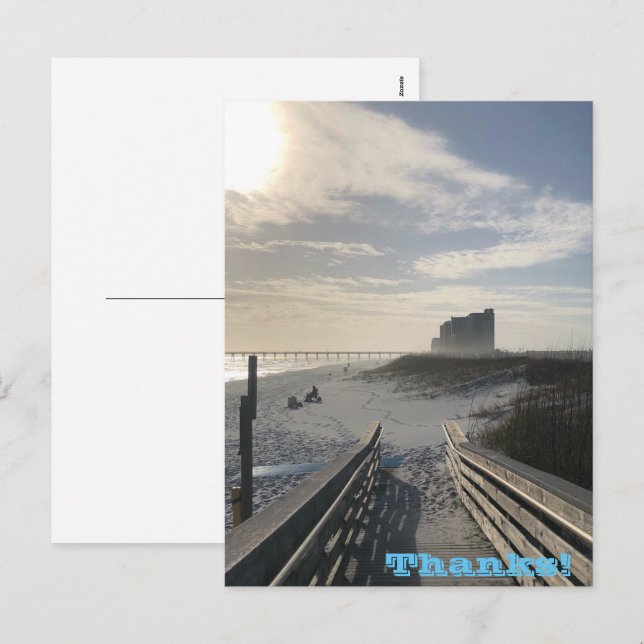 Danke Holiday Postcard Feiertagspostkarte (Vorne/Hinten)