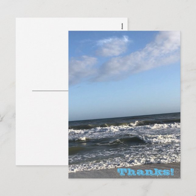 Danke Holiday Postcard Feiertagspostkarte (Vorne/Hinten)