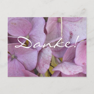 Danke! (Hortensia (pink)) - Postkarte
