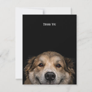 Danke, Hund-Flachkarte Dankeskarte