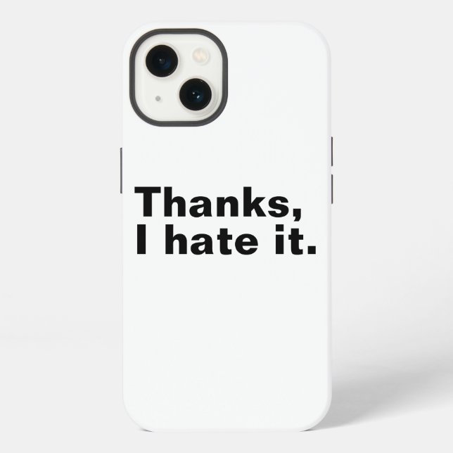 Danke, ich hasse es. iPhone hülle (Rückseite)