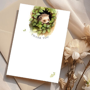 Danke-Igel-Wald-Babyparty-Wasserfarbe