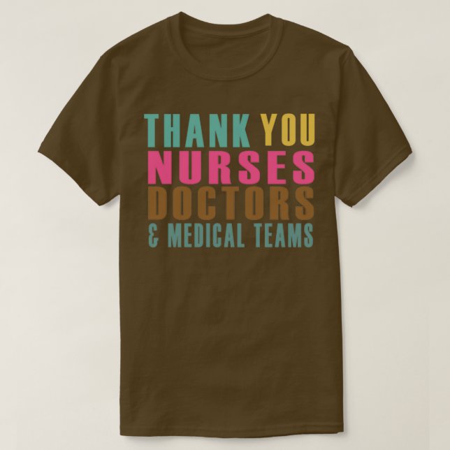 DANKE IHNEN, ÄRZTE UND MEDIZINISCHE TEAMS ZU VERSO T-Shirt (Design vorne)