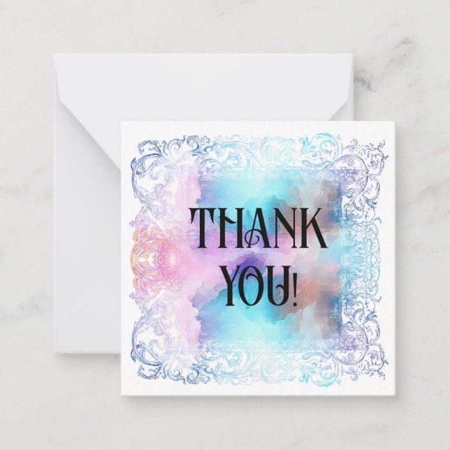*~* DANKE IHNEN Beziehung AP62 Flache Note Card Mitteilungskarte (Vorderseite)