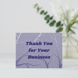 Danke Ihnen Business Blue Kundenbewertung Postkarte
