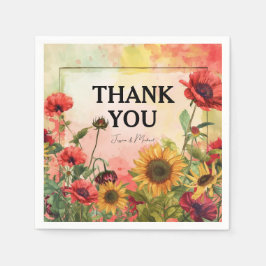 🌻 danke Ihnen für die sonnigen Petals & Scarlet B Serviette