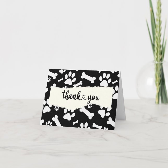 DANKE IHNEN Grußkarte für Tierärzte oder Haustierf (Vorderseite)