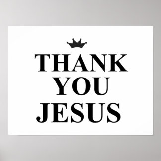 DANKE IHNEN JESUS POSTER