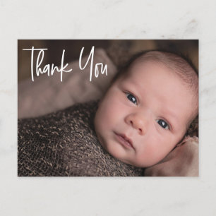 DANKE IHNEN kundenspezifisches Baby Foto Ankündigungspostkarte