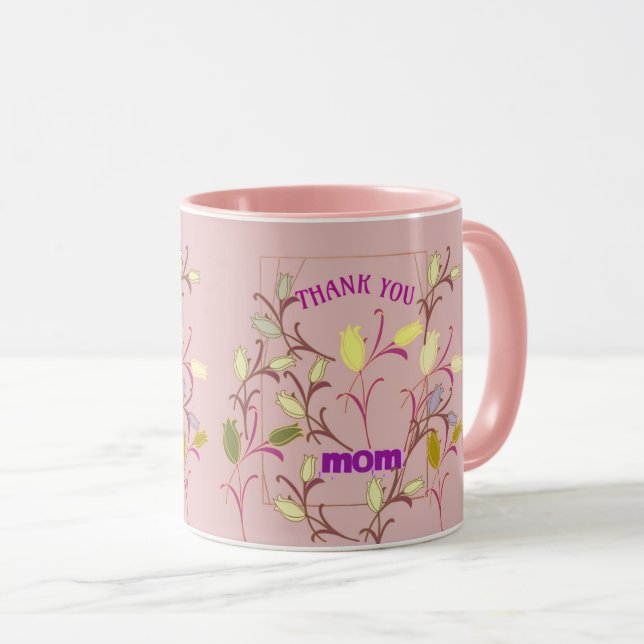 DANKE IHNEN MAMA TASSE EINFACH ART GIFT FÜR JEDEN  (VorderseiteRechts)