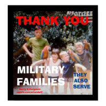 DANKE IHNEN MILITÄRISCHE FAMILIEN DRUCKEN