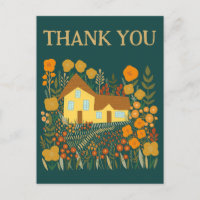 DANKE IHNEN Niedliche Bauernhaus-Blume