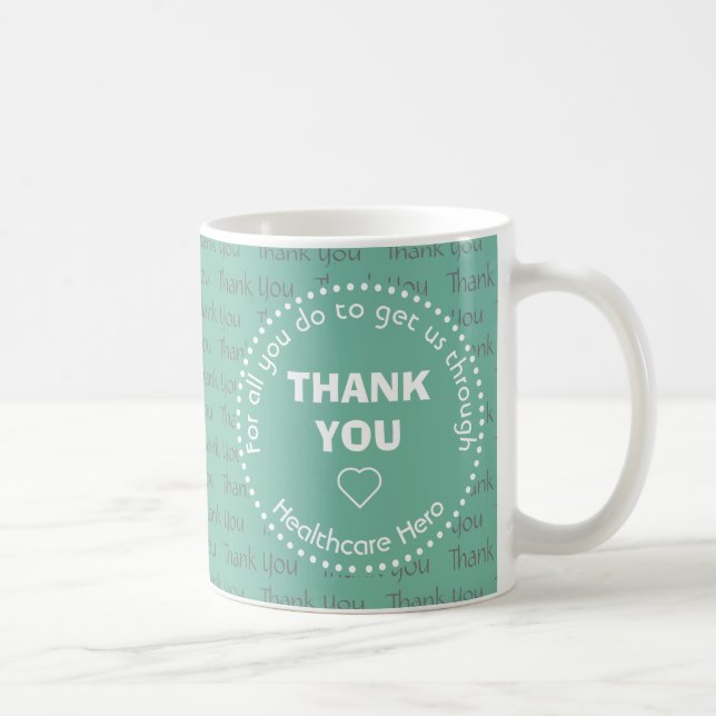 DANKE IHNEN Personalisierte Tasse für das Gesundhe (Rechts)