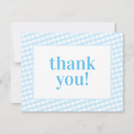 DANKE IHNEN Vintag Gingham Muster Boy Blue