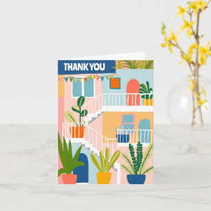 DANKE IHNEN Zuhause Niedlich Tropical Apartment Karte