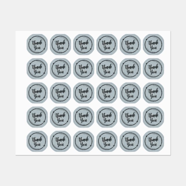 Danke, Ihr Geschäft ist unser Glücksticker. Etiketten (Blatt)