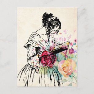 Danke im Vintage-Stil  Postkarte