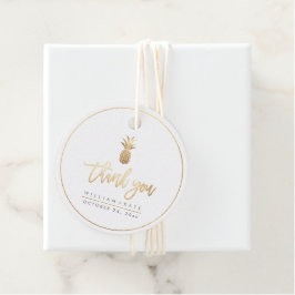 Danke, Imitate Gold Ananas Geschenkanhänger