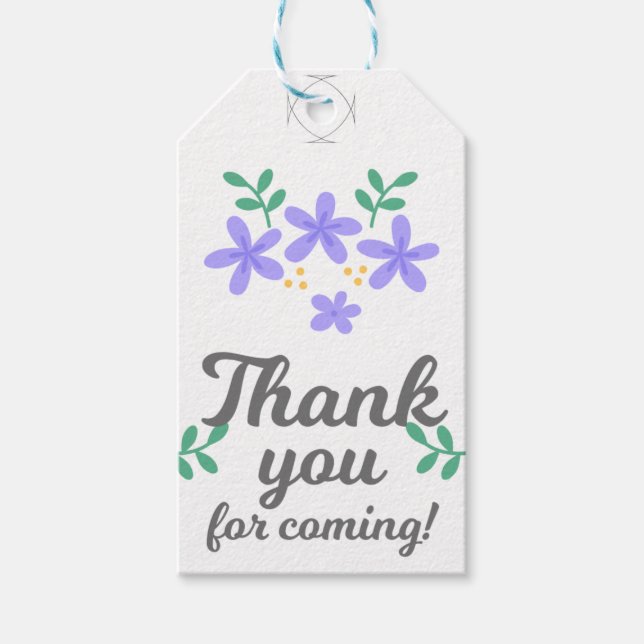 "Danke" in "Style" mit der einzigartigen Geschenkm Geschenkanhänger (Vorderseite)