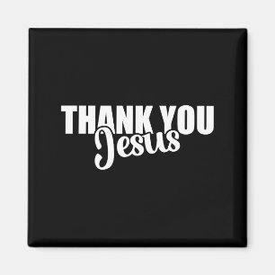 Danke Jesus Glaube Basierte Christliche Bibel Evan Magnet
