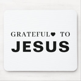 Danke Jesus Moderne Christliche Glaubensherz Mousepad