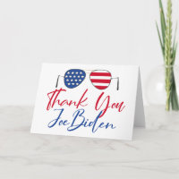 Danke Joe Biden American Flag Card
