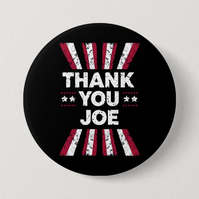 Danke Joe Präsident Biden Button (Vorderseite)