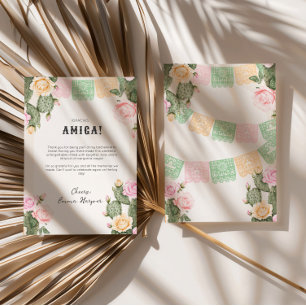 Danke-Karte für den Junggesellinnenabschied Let's  Dankeskarte