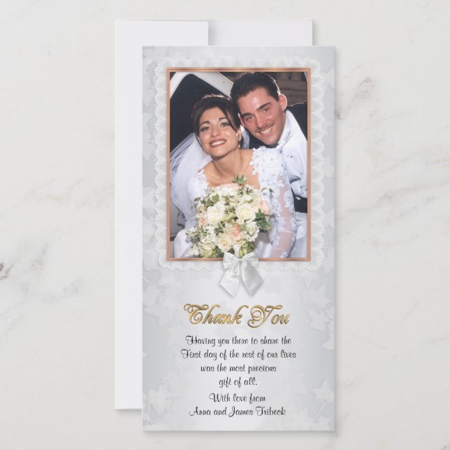 Danke Karte mit Foto (Vorderseite)