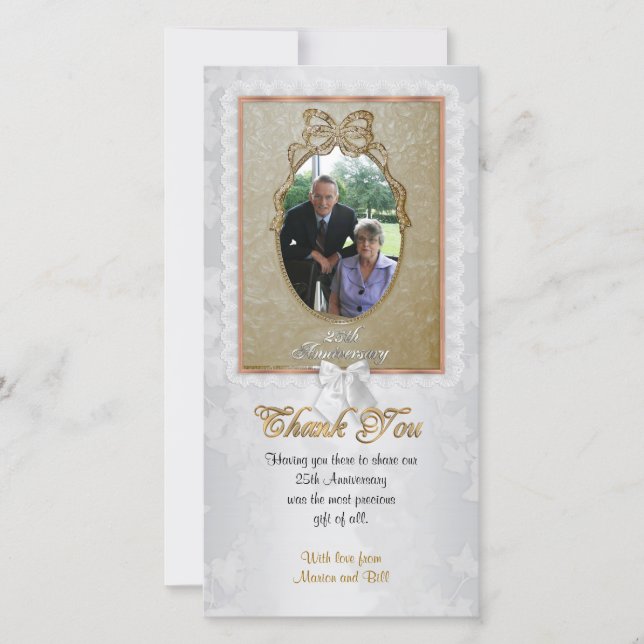 Danke Karte mit Foto (Vorderseite)