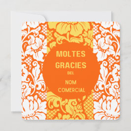 "Danke"-Karte - "moltes gràcies"-Design 2 Dankeskarte