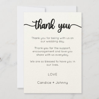 Danke Karte, Script danke Karte