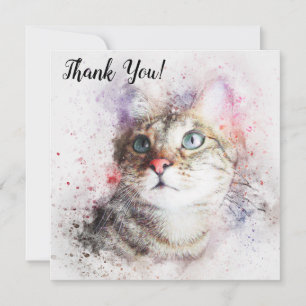 Danke Katze Karte