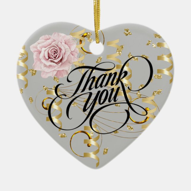 Danke Keramik Ornament (Vorne)