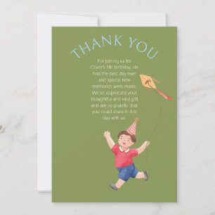 Danke-Kinder-Geburtstag-Junge-Picknick-Karte Dankeskarte