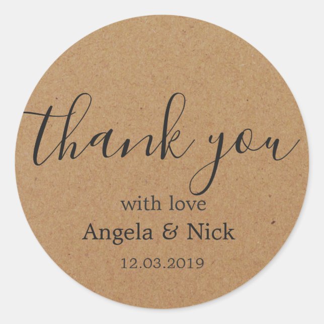 Danke Kraft mit Liebe Aufkleber (Vorderseite)