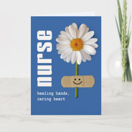 Danke, Krankenschwester. Lächelnde Daisy Grußkarte Dankeskarte