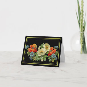 Danke kundenspezifische Vintage Mohnblume und