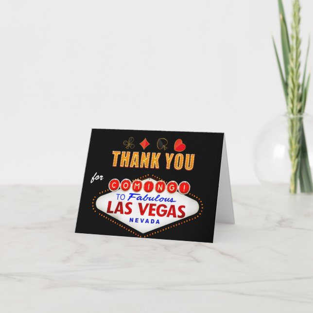 Danke - Las Vegas-Zeichen-fabelhafte Kasino-Nacht (Vorderseite)